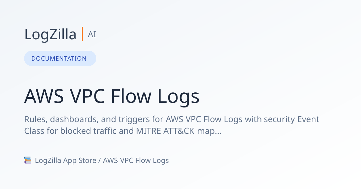 Aws Cloudwatch Vpc Flow | LogZilla Documentation